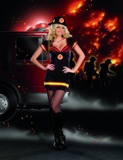 Womens Firewoman Costume - Light My Fire