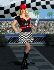 Womens Sexy Motor Racing Outfit - Built for Speed (Plus Size)