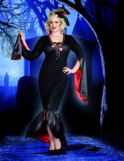 Womens Vampire Costume - Immortal Mistress (Plus Size)