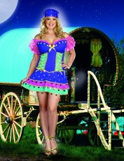 Womens Gypsy Costume - Fairytale Gypsy (Plus Size)