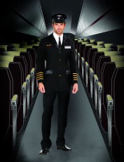 Mens Pilot or Flight Captain Costume - Mile High